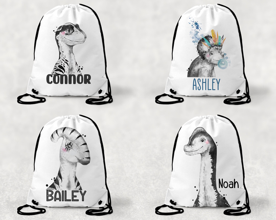 Personalised Dinosaur Bag, Backpack, Gym Back To School, Pe Gift, School Bag