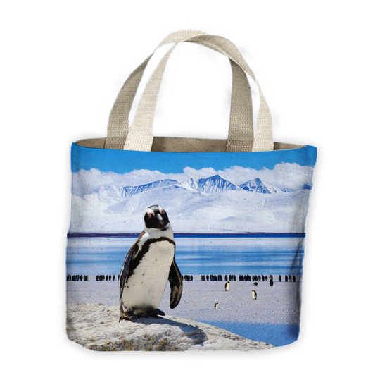 Penguin Antarctic Landscape Tote Shopping Bag For Life