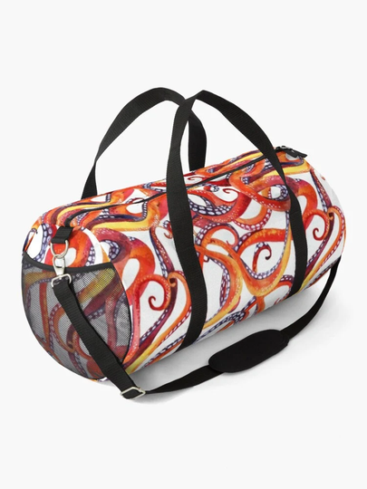 Octopus Tentacle Duffle Bag - Travel Gym Luggage Tote Nautical Ocean & Coastal Themed Beach
