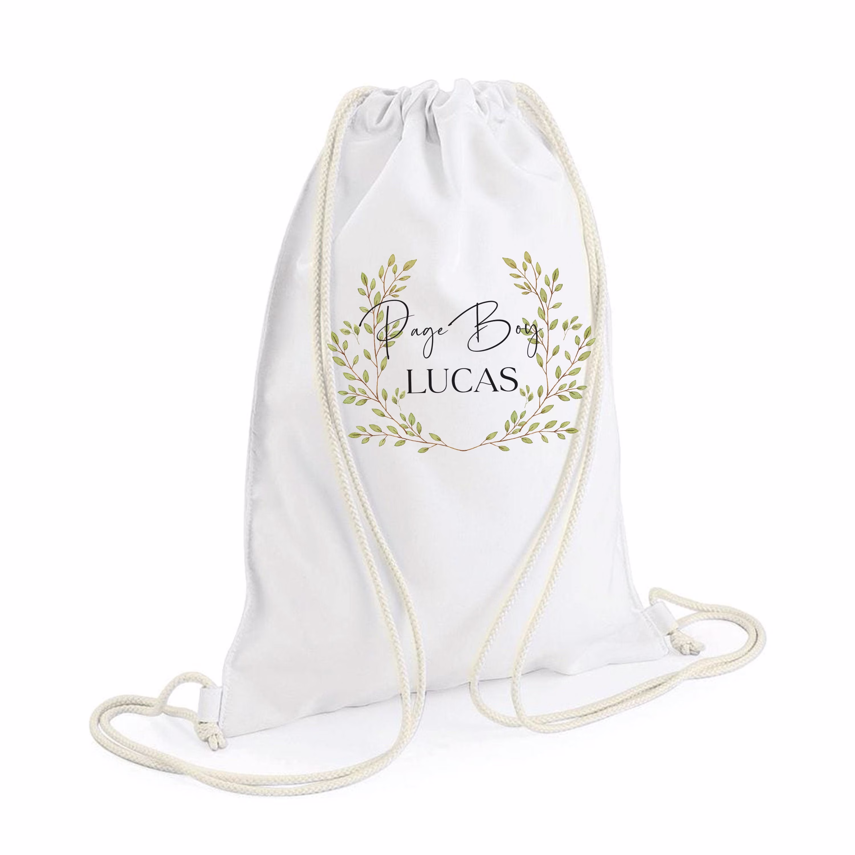 Page Boy Gift Bag, Personalised Wedding Day Bag For Your Page Boy, Thank You Favour Bag. UK