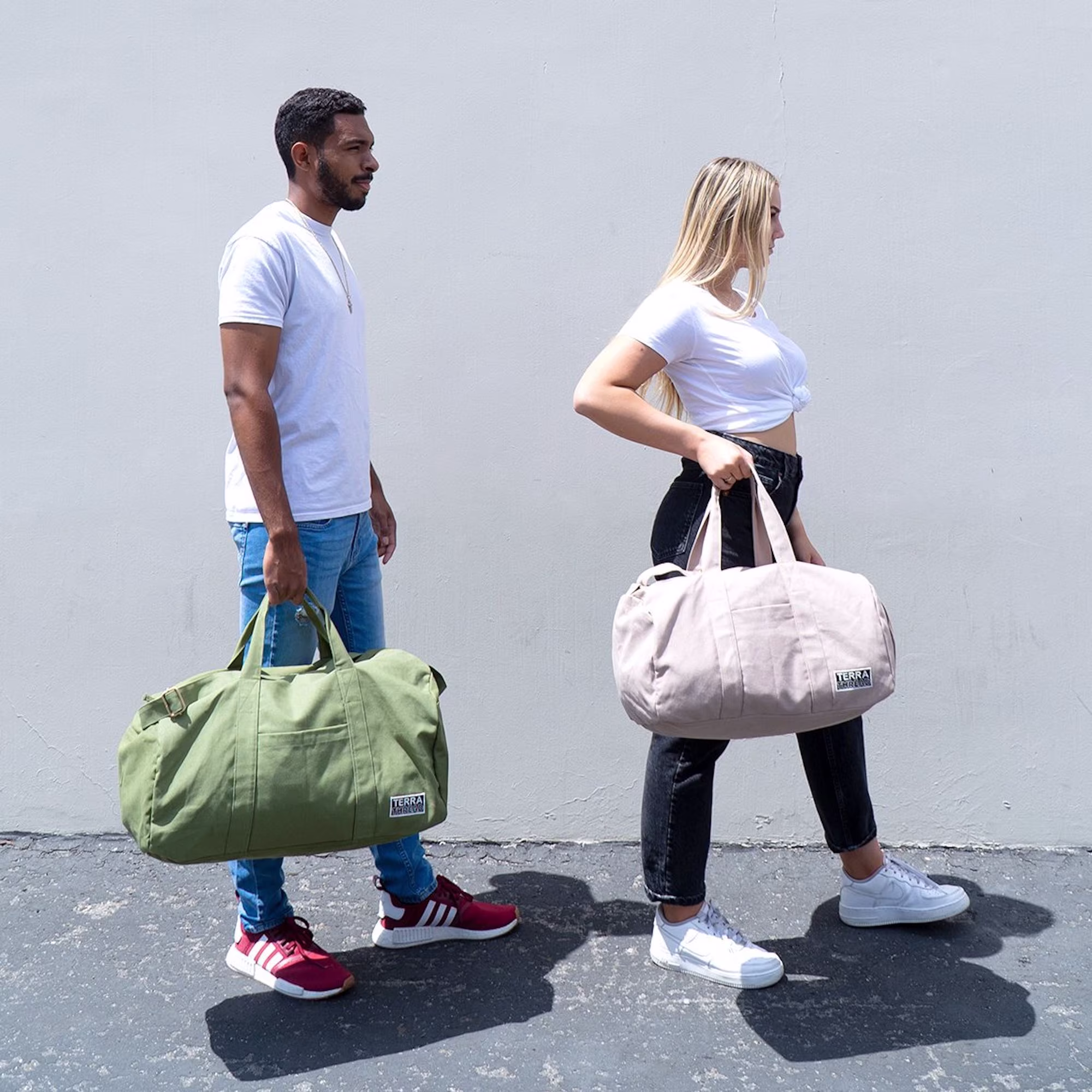 Organic Cotton Gym Bag | Unisex Woman Man Gift For Him Eco Friendly Bag Gifts For Dad Grad