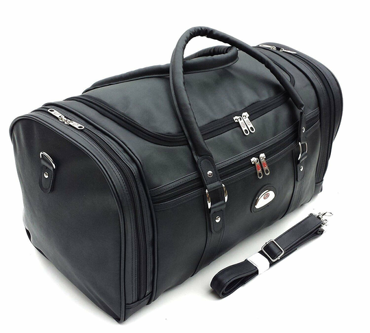 Weekend Overnight Travel Bag Holiday Holdall Leatherette