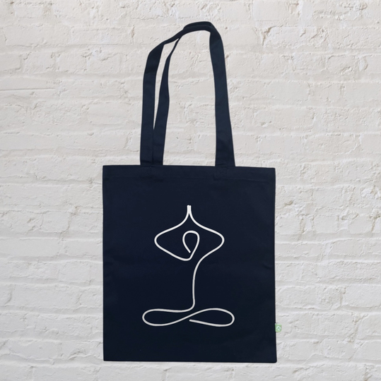 Yoga Bag, Gym Pilates Namaste Organic Cotton Shopper Tote Canvas Shopping Bag For Life, Reusable