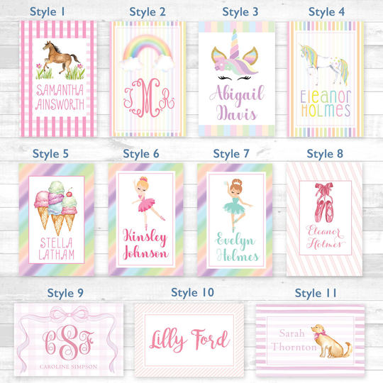 Personalized Girls Luggage Bag Tags | Monogram Kid Tag Dance Softball Gymnastics Soccer Baby Stroller
