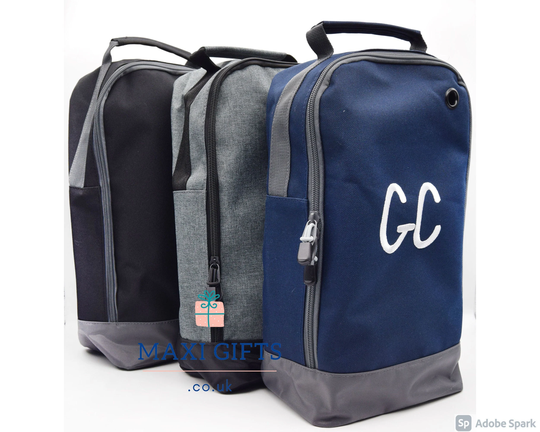 Personalised Shoe Bag Embroidered | Golf Gym Sports Fathers Day Gift Birthday For Him Name Or Initials