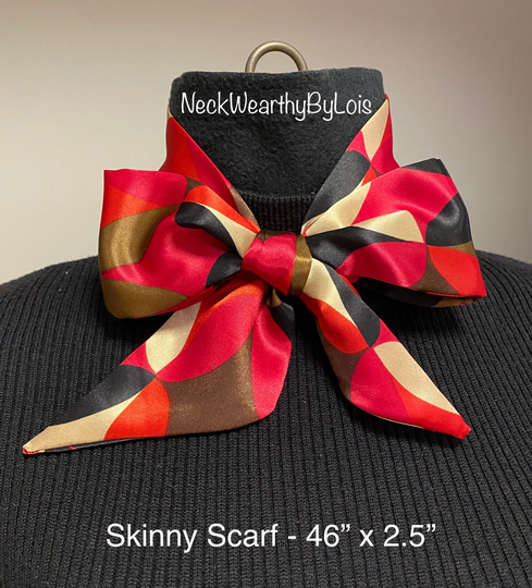 Red Scarf, 46"x2.5