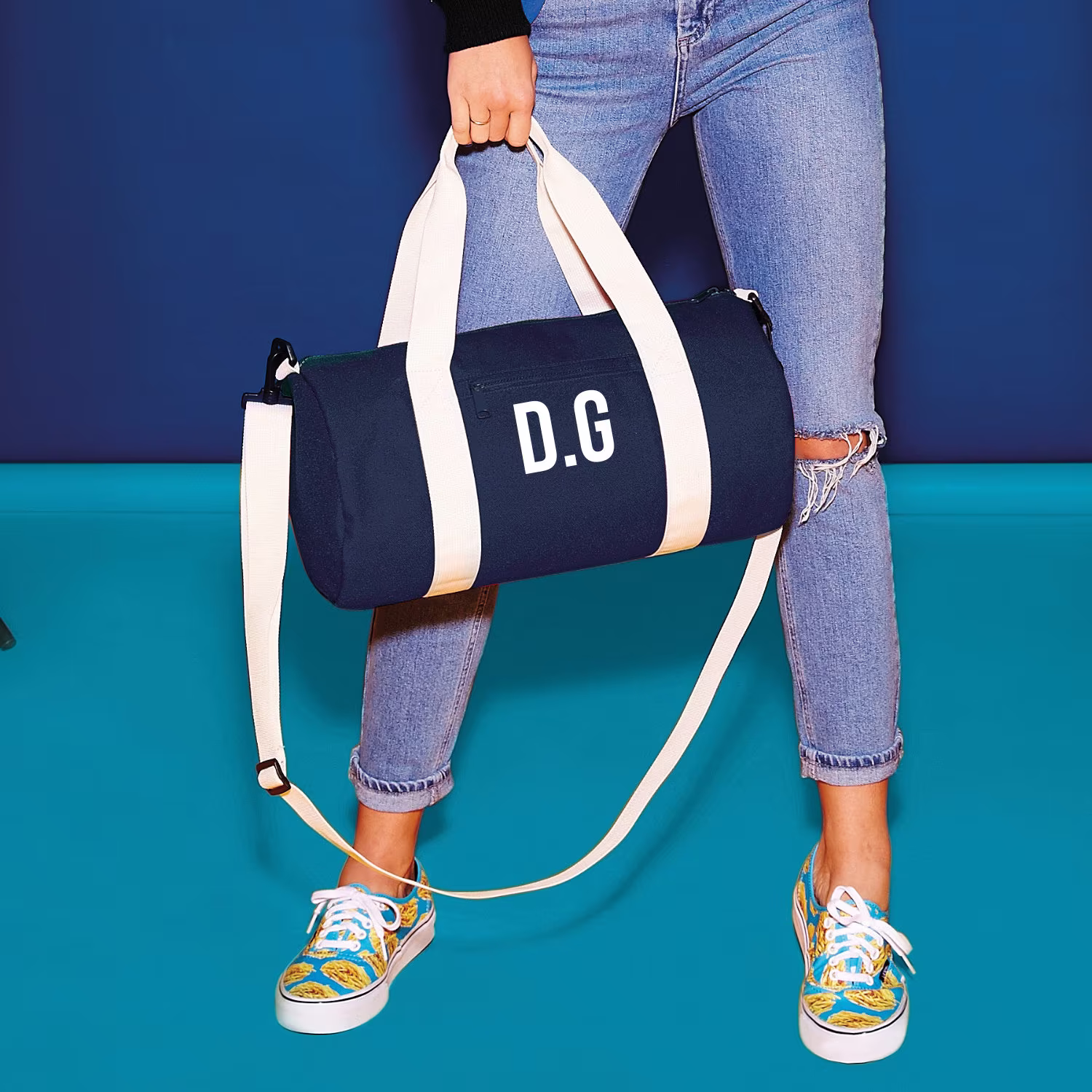 Personalised Gym Bag - Best Yoga Gifts Christmas Gift Monogrammed Bags For Men- Embroidered Man