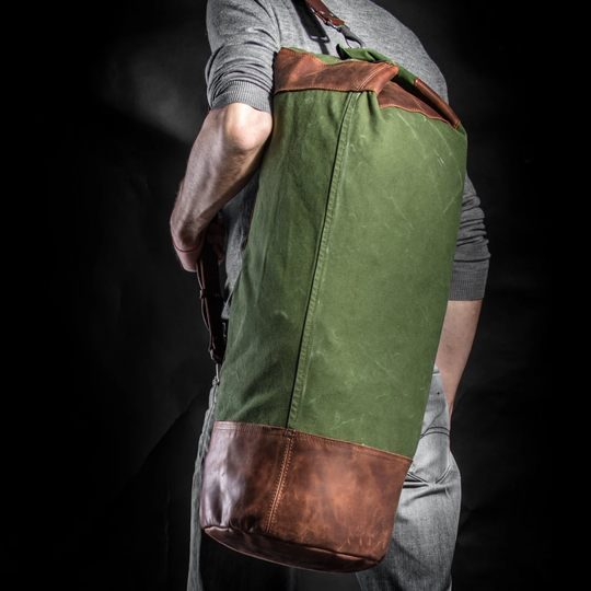 Top Load Duffel Bag Travel Upcycled Vintage Canvas Carryall Custom Man Large Mens Gym Sport Personalized Hipster