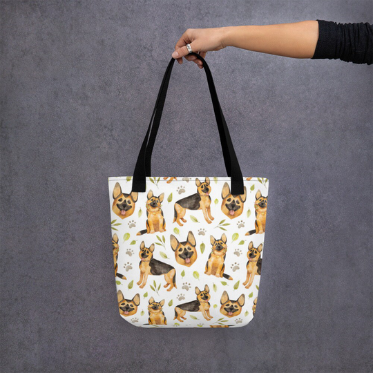 German Shepherd Dog Tote Bag, Animal Lovers, Lovers Gift, Cute, Rare, Unique, Gift For Her