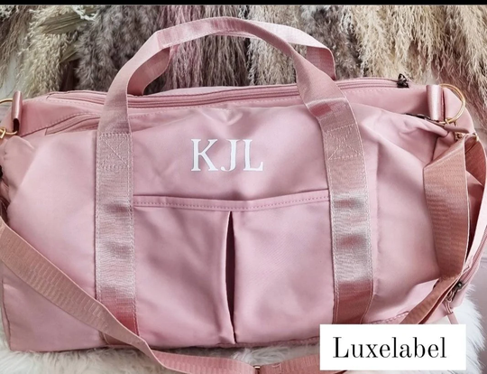 Personalised Weekend Bag, Personalised Holdall Duffle Gym Nag, Monogram Bag