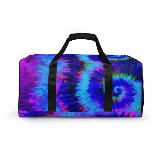 Blue Tie Dye Duffle Bag