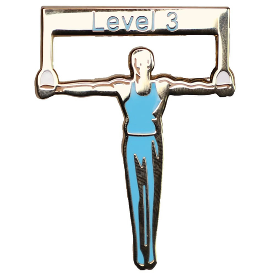 Boys/Mens Gymnastics Level Pins - Levels 3-7