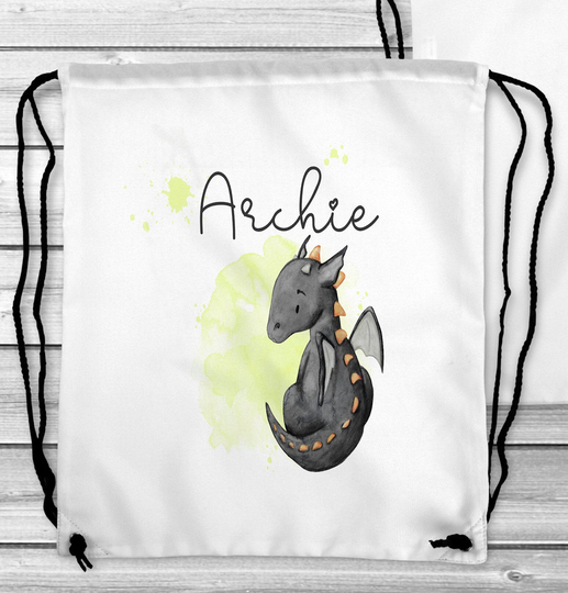 Personalised Children's Dragon Gym Bag, Swim Bag , P.e Gift