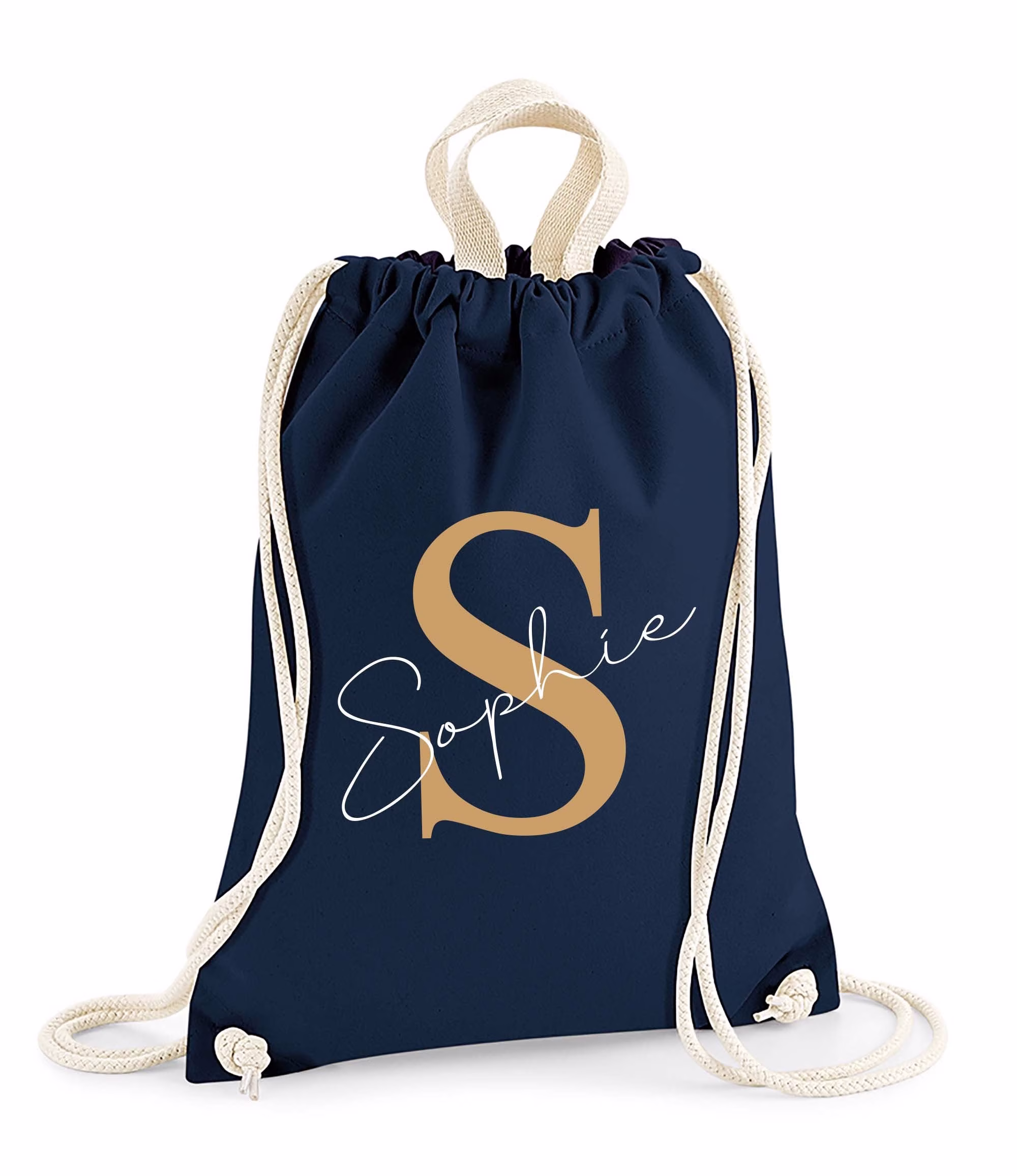 Personalised Gym Bag For Kids Drawstring Bag Kids Flower Girl Page Boy Gift, Easter Gift Kids, Christmas Back To School Pe