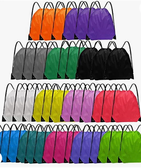 Customizable Drawstring Backpack, Gym Bag, Cinch Bag Sackpack, Personalized Name