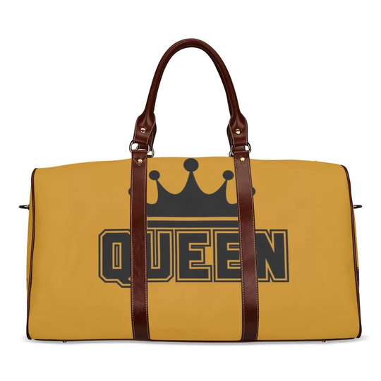 Queen Crown Travel Bag| Flight Carry On Holdall| Overnight Weekend| Afro Black Woman| Medium Large Girl Magic