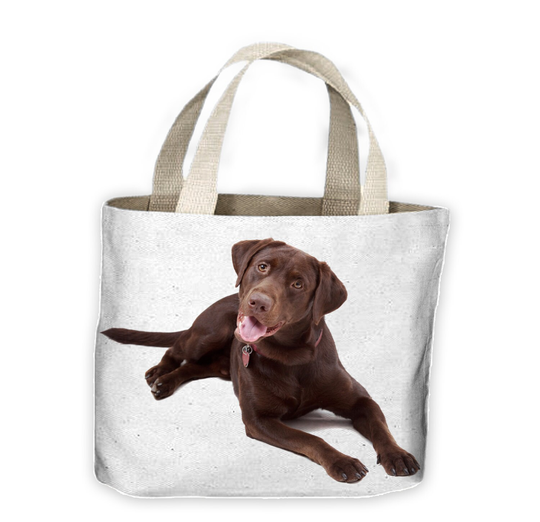 Chocolate Labrador Tote Shopping Bag For Life - Lab Labs Pet Dog