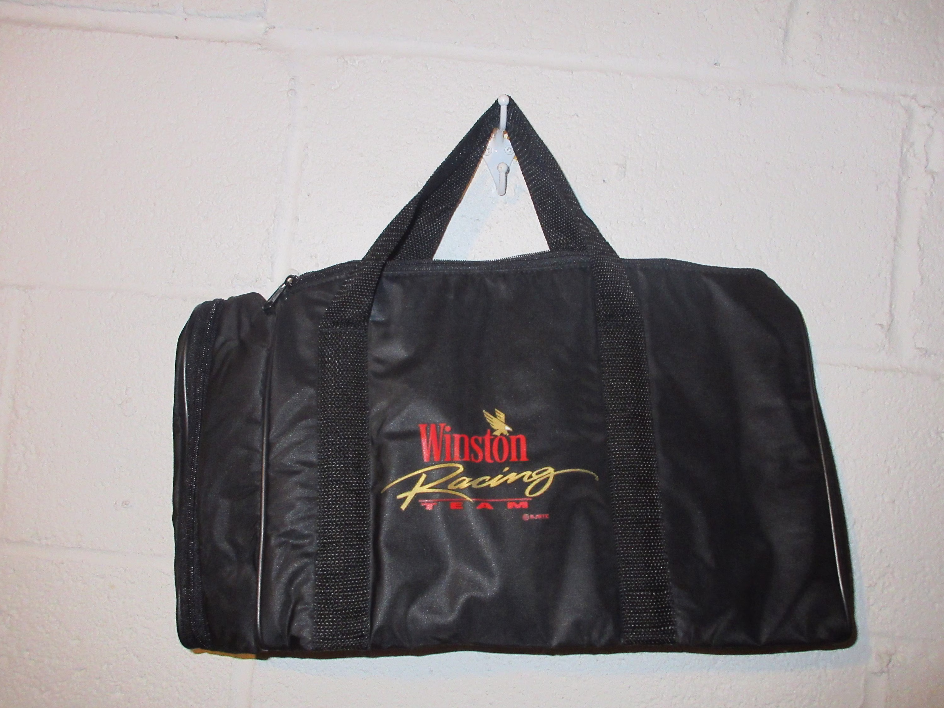 Vintage 80S 90S Nascar Winston Racing Team Triangle Duffel Bag 16"x9.5