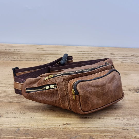 Leather Belly, Waist, Belt Bag, Running, Jogging, Outdoor, Pouch, Cash, Mobile, Gift For Him, Wallet, Purse, Travel, Holiday