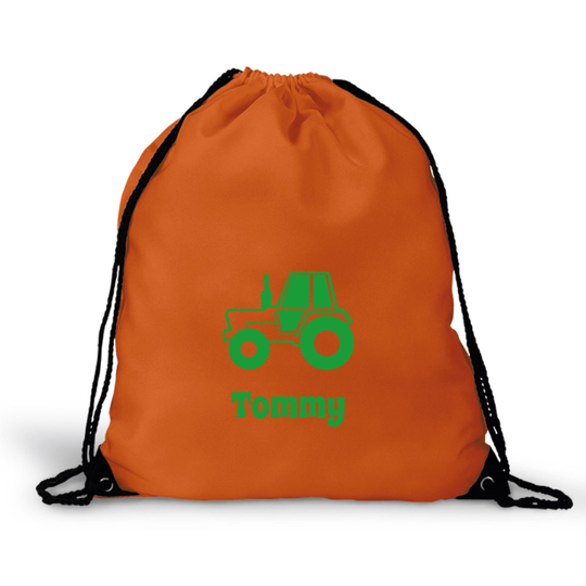 Personalised Tractor Gym Bag, Pe Bag, For School - Choose Colour, Add Name