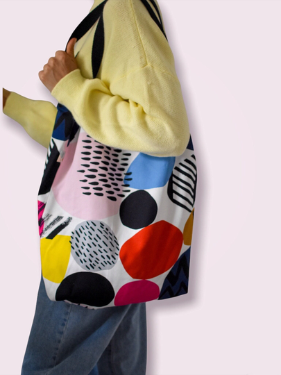 Nel || Minimalist Tote Bag. Shoulder Large Bag