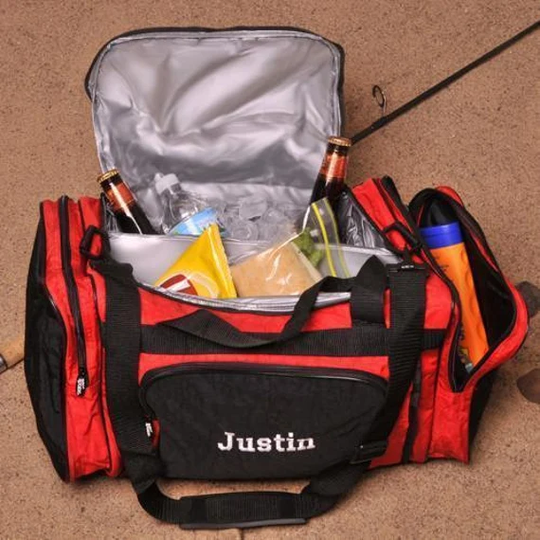 Personalized Cooler Bag For Men - Custom Beer Cooler Bag With Name Insulated Duffle Father's Day Gift Dad, Husband, Grandpa