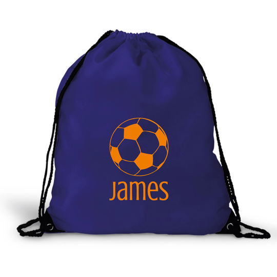Personalised Football Gym Bag, Pe Bag, For School - Choose Colour, Add Name