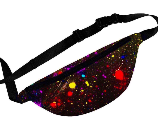 Shining Stars Colorful Fanny Pack, Hip Bag, Bum Festival Waist Belt Gym Bag Running