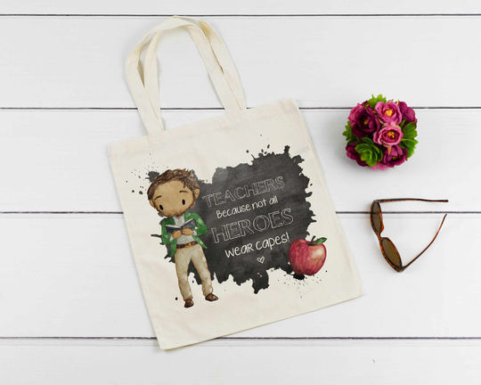 Teacher Gift Tote Bag Any Name Shopping Tote With Or Out