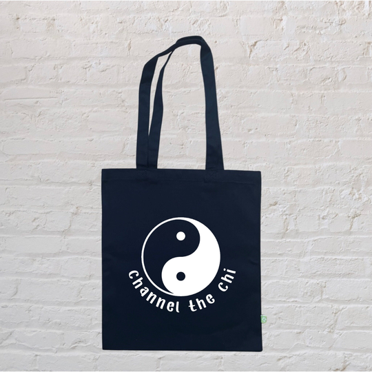 Tai Chi Tote Bag, Yin Yang Shopping Yoga Gym Pilates Cotton Shopper Canvas Reusable Bag For Life, Gift Her