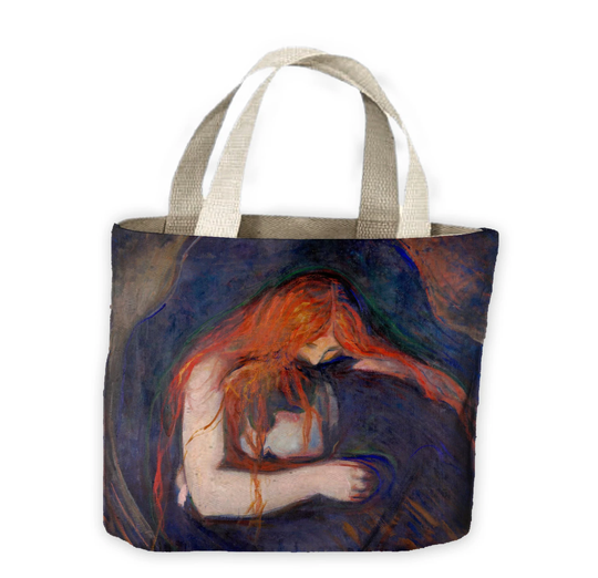 Edvard Munch The Vampire Tote Shopping Bag For Life