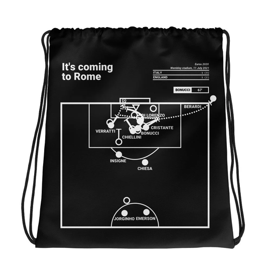 Greatest Italy National Team Plays Drawstring Bag It's Coming To Rome | 2021