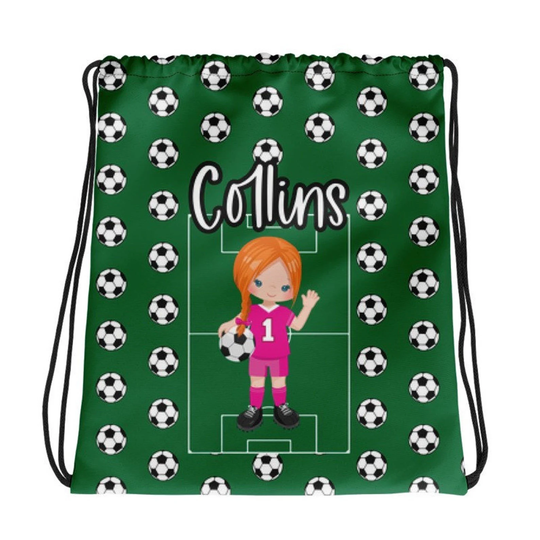 Personalized Soccer Bag - Bag- Toddler Backpack Drawstring Name