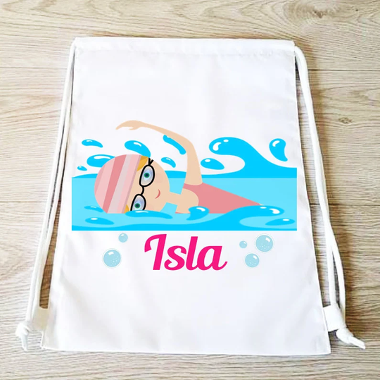 Swimming Bag Swim Wet Drawstring Backpack School Gym Sports Pool Party Pe Personalised Beach Tote