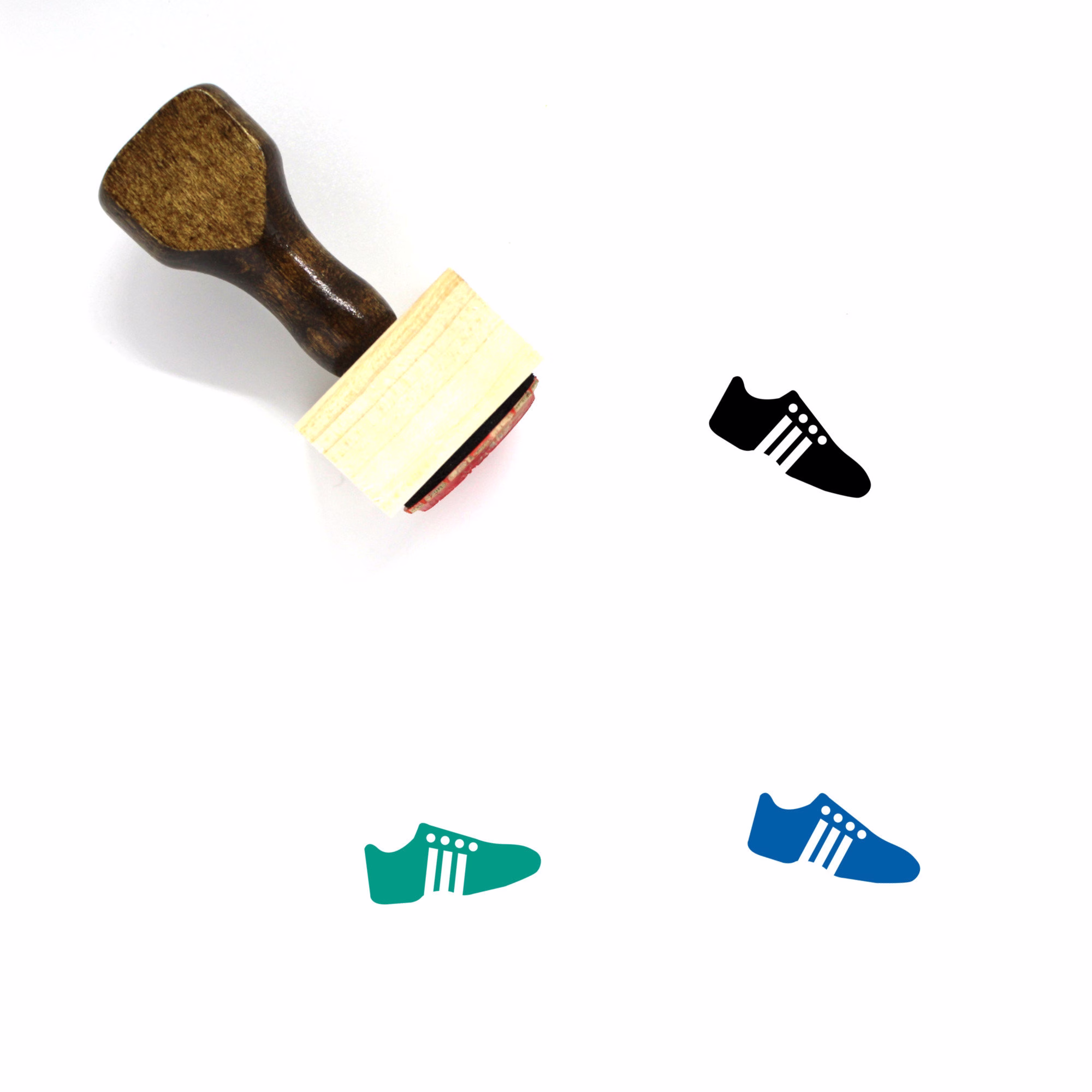 Shoe Wooden Rubber Stamp No. 133