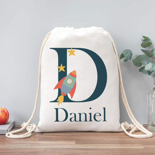 Space Drawstring Bag - Pe Bag Custom Back To School Nursery