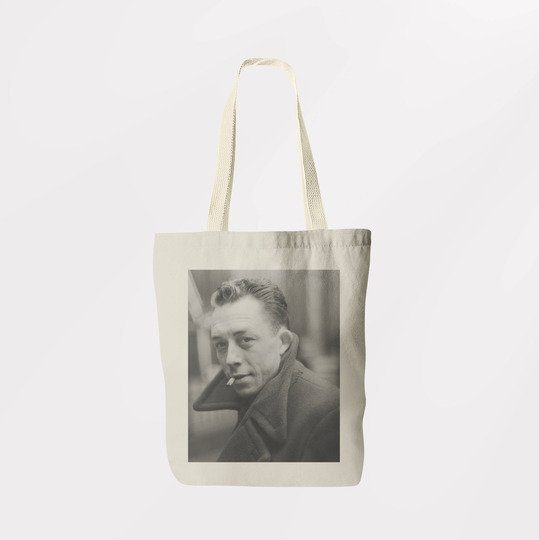 Albert Camus Tote Bag/Shoulder Book Shopping Sachel Graphic Logo Eco Friendly