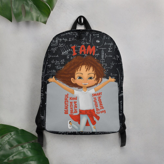 Brown Ginger Red Sandy Hair Girl Back To School Backpack Overnight Gym Bag