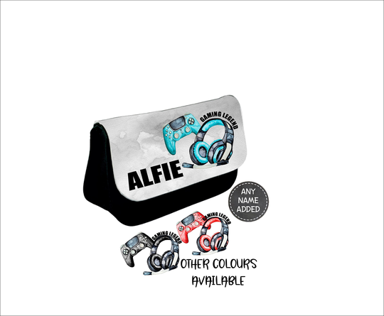 Personalised Pencil Case Bag Gaming Back To School Boys Gift Gamer School Stationary