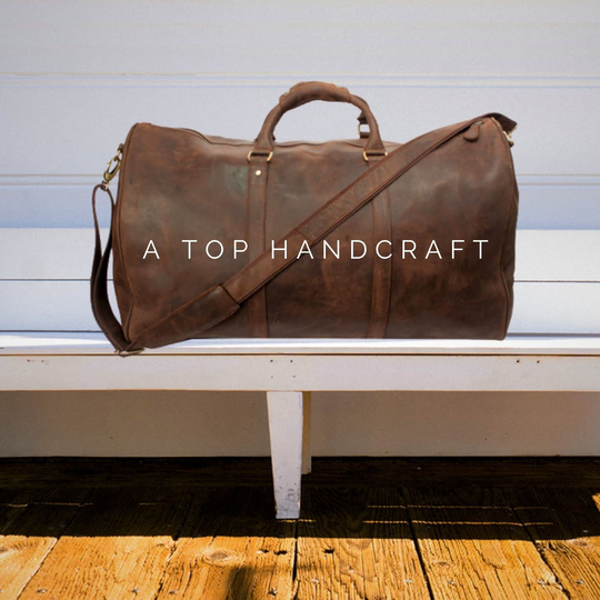 Leather Weekend Duffle Bag, Full Grain Travel Weekender Luggage Bag, Handmade Sports Overnight Gym Bag