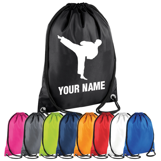 Personalised Karate Drawstring Bag - Custom Pe Gym Sports