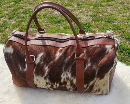 Duffle Bag For Menwomen, Cowhide Travel Bag , Gym & Beach Custom Made Large Bag, Weekend Holdall Bag. Gift Her Him