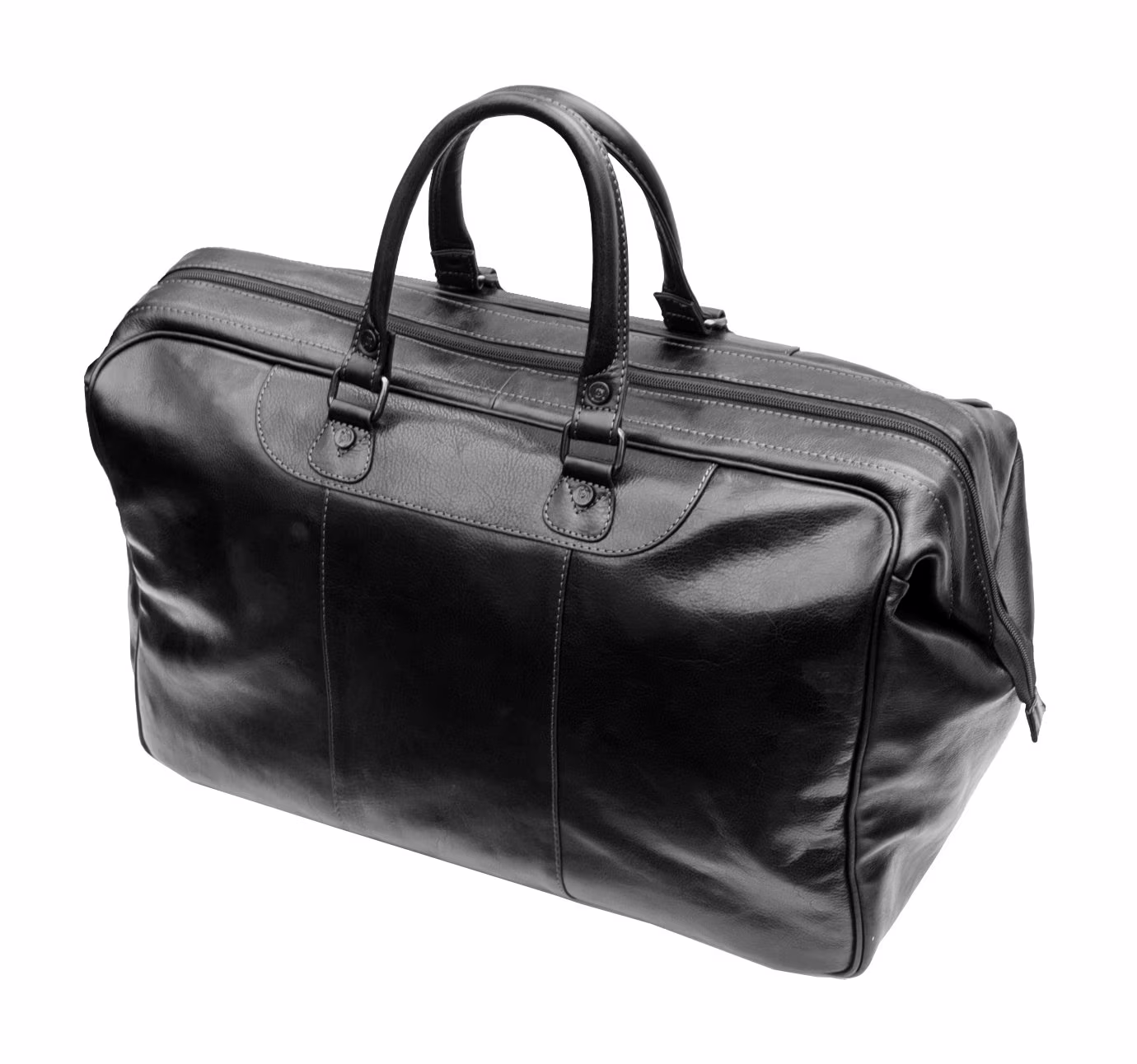 Large Leather Travel Holdall - Mens Weekend Duffle Bag Overnight Gym Primehide Cruz Collection