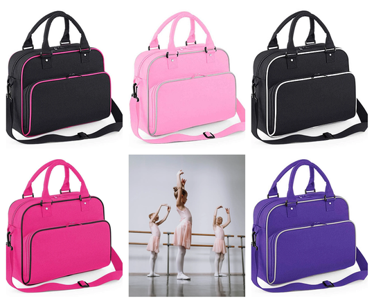 Personalised Embroidered Dance Bag, Name & Design, Custom Choice Of Colours