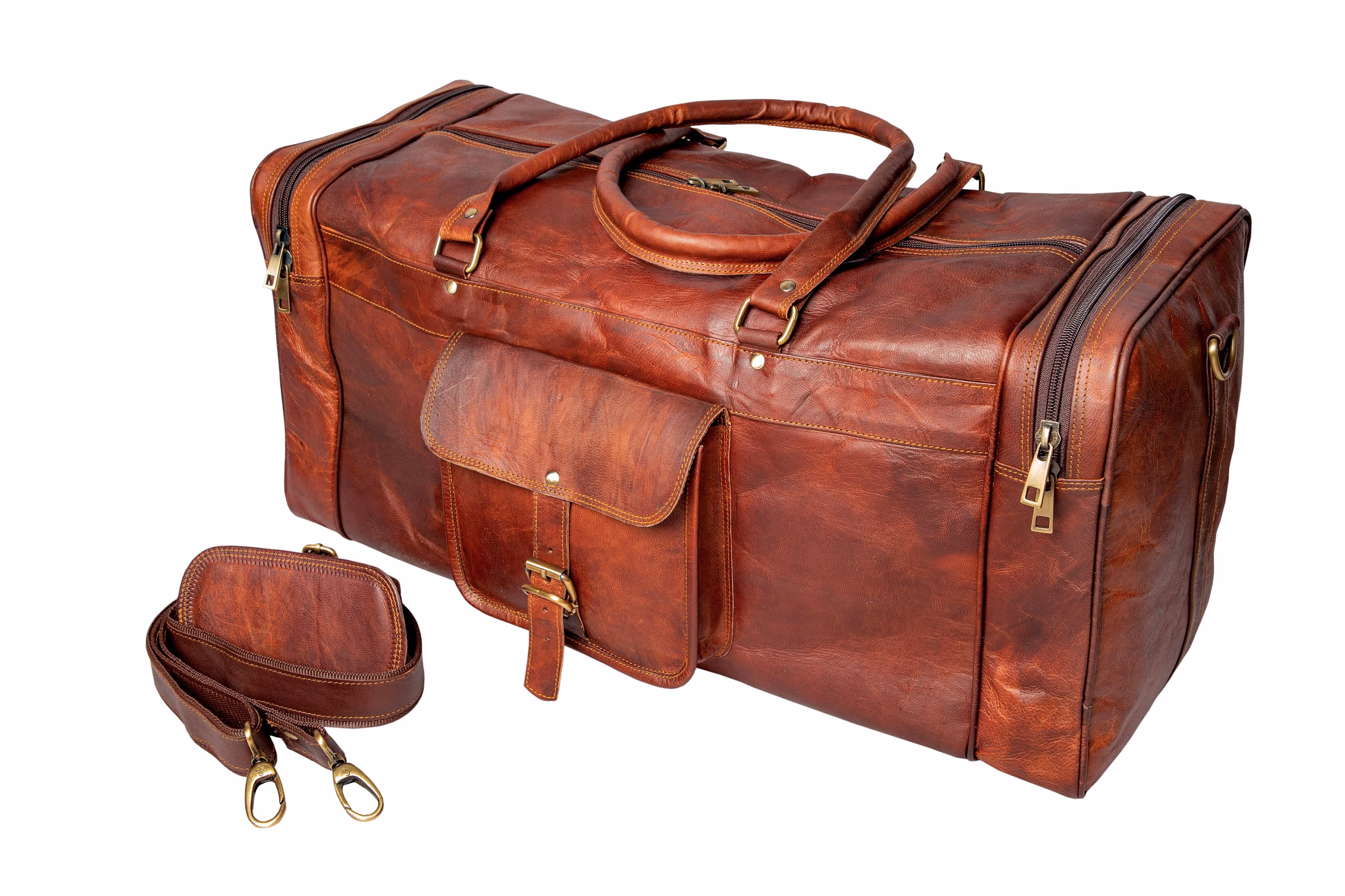 Leather Travel Bag 24
