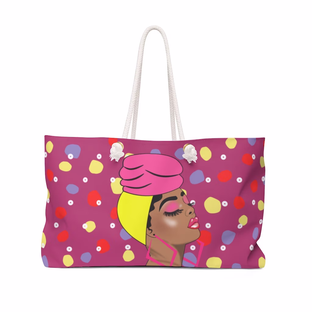 Pink Weekender Bag | Gym Beach Bag| Work