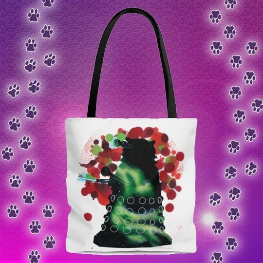 Exterminate Dalek Doctor Who Aop Tote Bag, Who, Book Grocery Gifts For Geeks, Nerdy