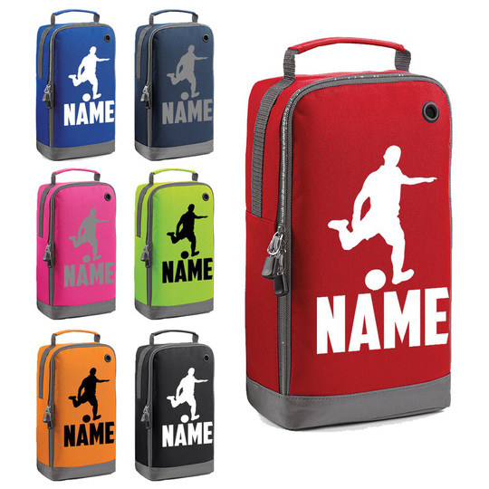 Personalised Childrens Football Boot Bag Boys Footy Kids Sports Rugby Pe Kit Customised Fb3