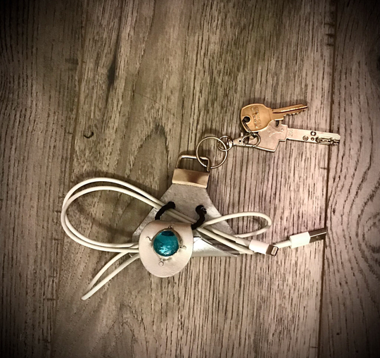 stone Latch Wire Holder Keychain Customizable