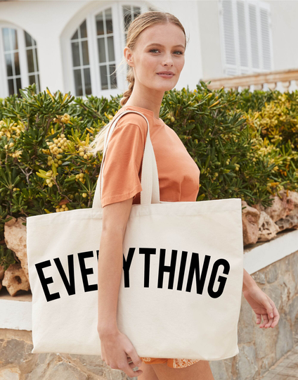 Oversized Canvas Tote Bag - Extra Large Grocery 37 Litres